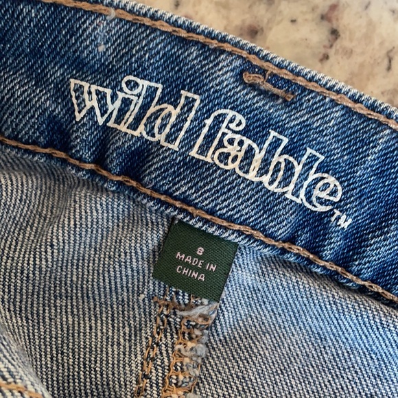 🌸Wild Fable🌸 Denim Mini Skirt. Size 8 - Picture 4 of 4